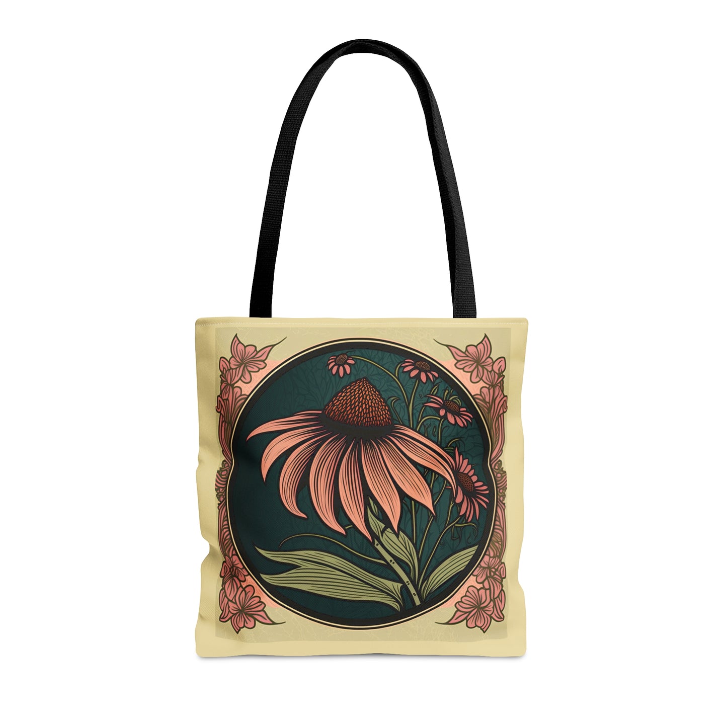 Art Nouveau Coneflower Tote Bag