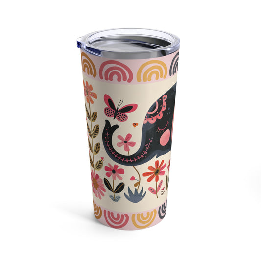 Super Cute Boho Elephant Tumbler 20oz